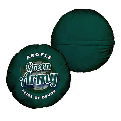 Plymouth Green Army - Football Legends - Circle Cushion 14"