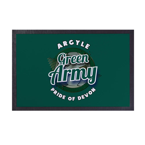 Plymouth Green Army  - Football Legends - Door Mat -60cm X 40cm