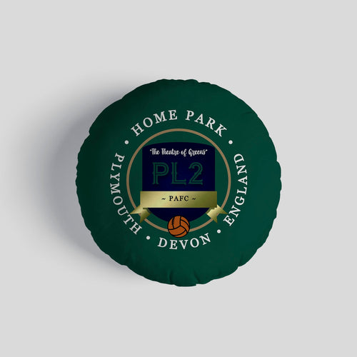 Plymouth Home Park - Football Legends - Circle Cushion 14"
