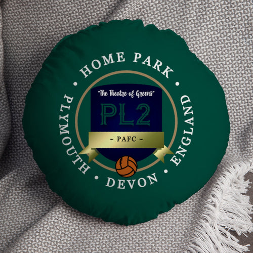 Plymouth Home Park - Football Legends - Circle Cushion 14"