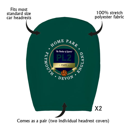 Plymouth Home Park - Football Legends - Headrest Cover