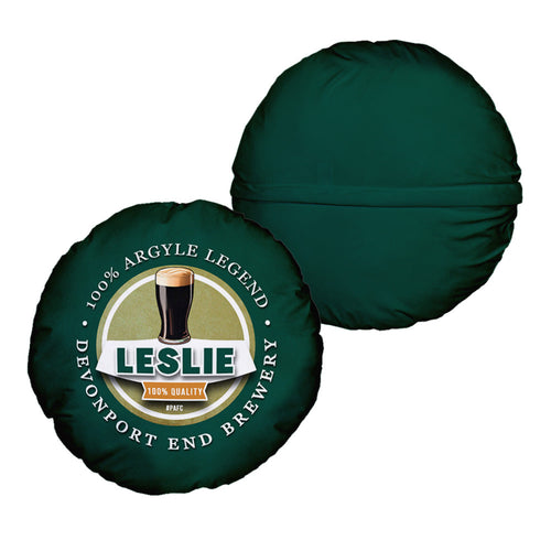 Plymouth Leslie - Football Legends - Circle Cushion 14"