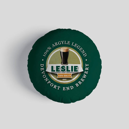 Plymouth Leslie - Football Legends - Circle Cushion 14"