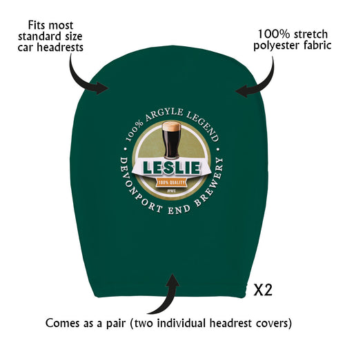Plymouth Leslie - Football Legends - Headrest Cover