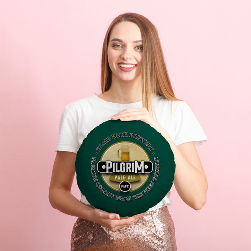 Plymouth Pilgrim - Football Legends - Circle Cushion 14"