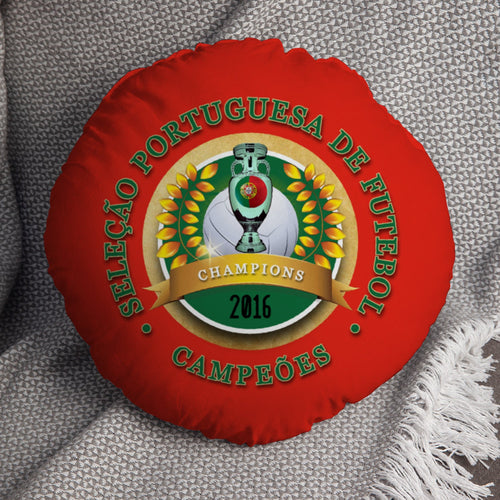 Portugal Euros  - Legend Collection - Circle Cushion 14"