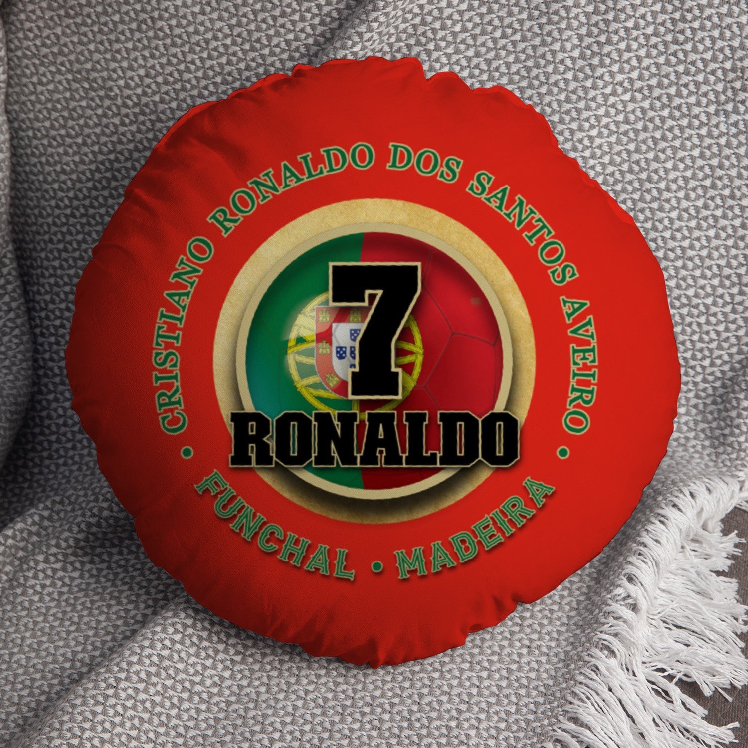 Portugal Ronaldo - Legend Collection - Circle Cushion 14"