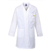 Portwest AS10 Anti-Static ESD Stud Front Coat Various Colours