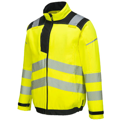 Portwest T500 PW3 Hi-Vis Work Jacket Yellow/Navy Small