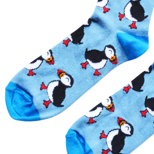 Save the Puffins Bamboo Socks