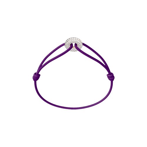 Mini Rose Soho Pavé Cord Bracelet