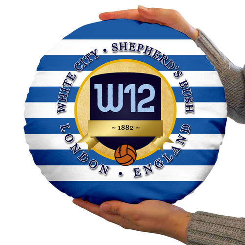 The Hoops W12 - Football Legends - Circle Cushion 14"