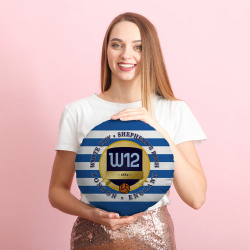 The Hoops W12 - Football Legends - Circle Cushion 14"