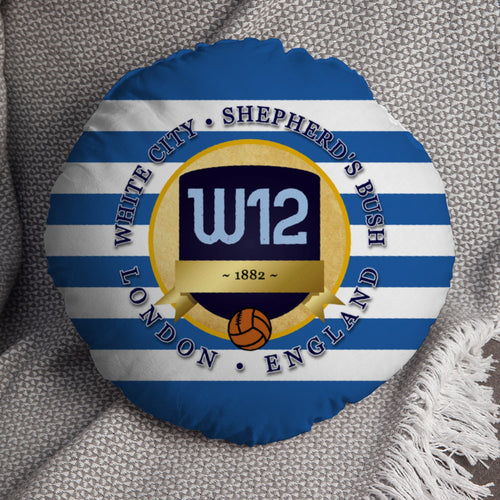 The Hoops W12 - Football Legends - Circle Cushion 14"