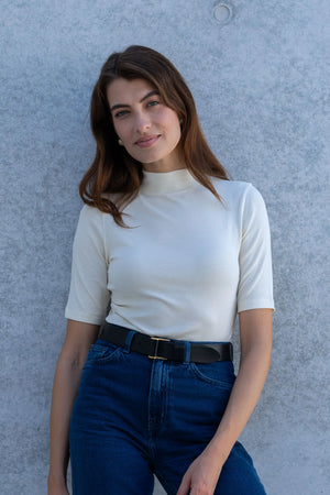 Mock Neck Micro Modal Top