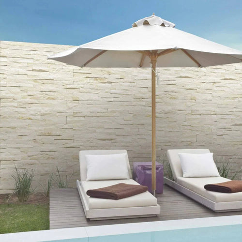 Quazite Marfil Split-Faced Porcelain Tile 15 x 55cm