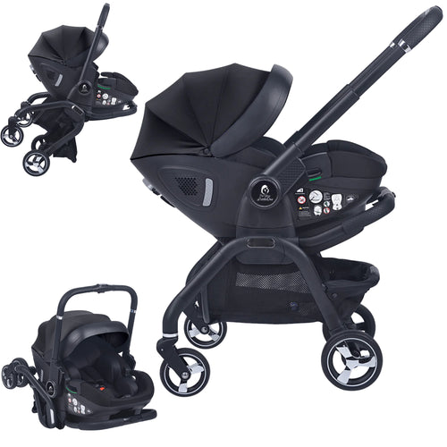 For Your Little One Qubi Infant Car Seat Stroller - Eclipse Black