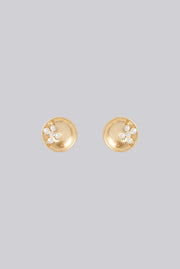 Louche Rabmag Gold And Pearl Oversized Stud Earring