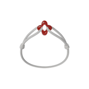 Red Clover Cord Bracelet