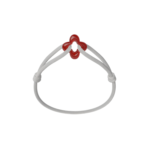 Red Clover Cord Bracelet