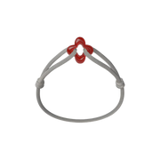 Red Clover Cord Bracelet