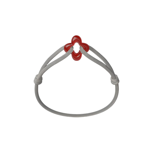 Red Clover Cord Bracelet