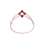 Red Clover Cord Bracelet