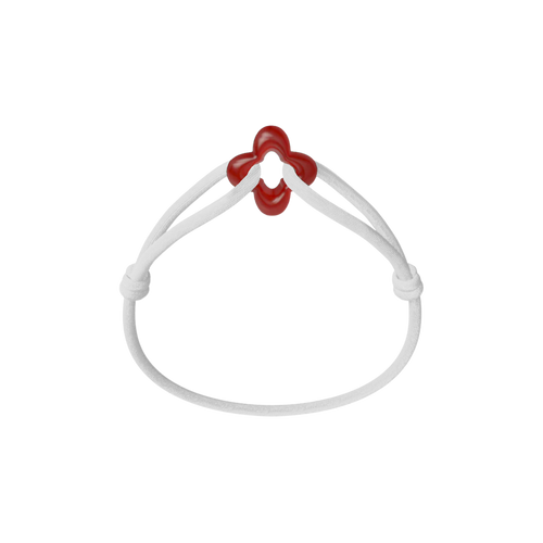 Red Clover Cord Bracelet