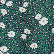 Louche Suzanne Roaring Daisy Print Long Sleeve Mini Dress - Green