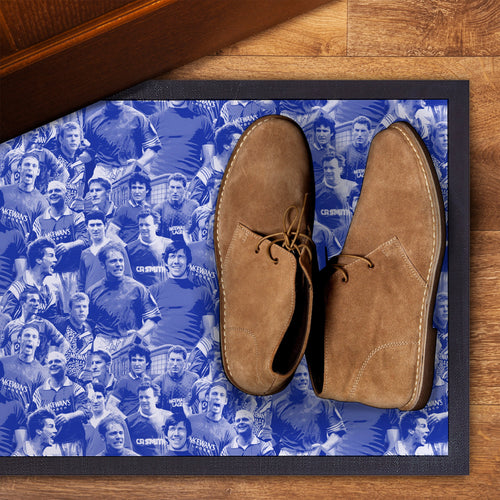 Rangers Montage - Retro Door Mat - 60cm x 40cm