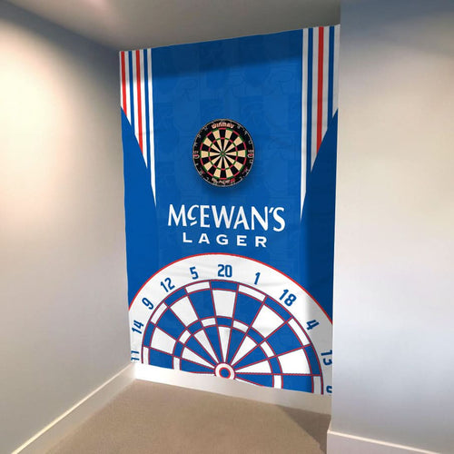 Rangers - 1996 Home Shirt - Personalised Darts Wall Banner - Two Sizes [COLLECTIVE]