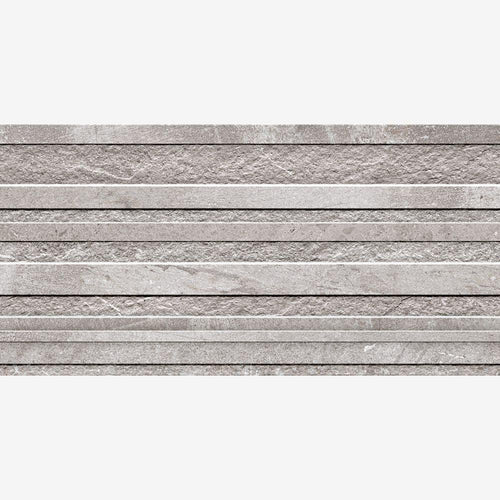 Ray Band Grey Porcelain Tile 30 x 60cm
