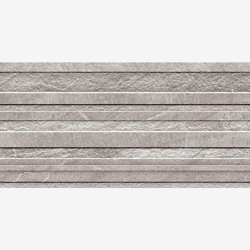 Ray Band Grey Porcelain Tile 30 x 60cm
