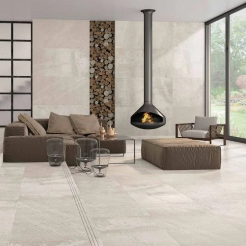 Ray Band Ice Porcelain Tile 30 x 60cm