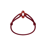 Red Clover Cord Bracelet