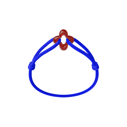 Red Clover Cord Bracelet