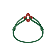 Red Clover Cord Bracelet