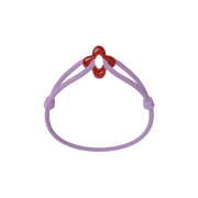 Red Clover Cord Bracelet