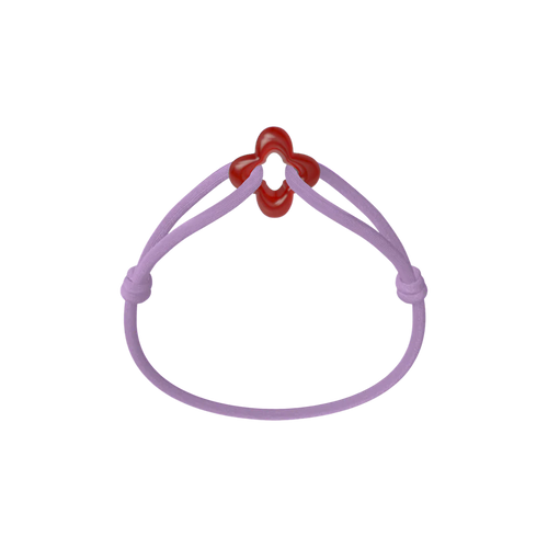Red Clover Cord Bracelet
