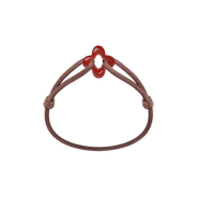 Red Clover Cord Bracelet