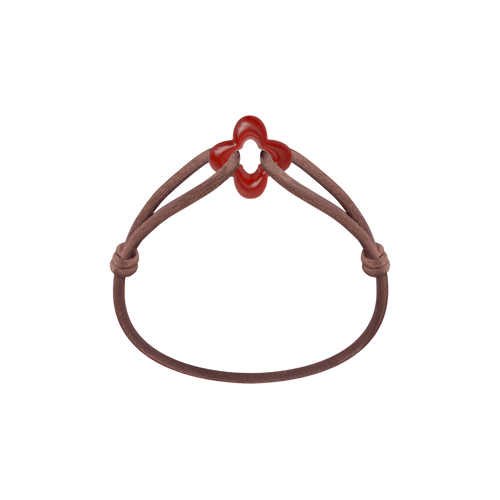 Red Clover Cord Bracelet