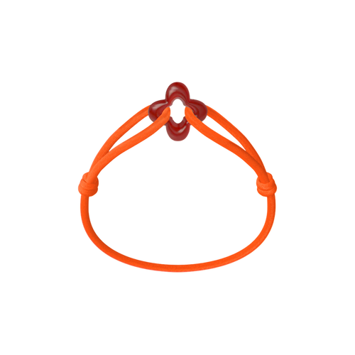 Red Clover Cord Bracelet