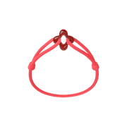 Red Clover Cord Bracelet