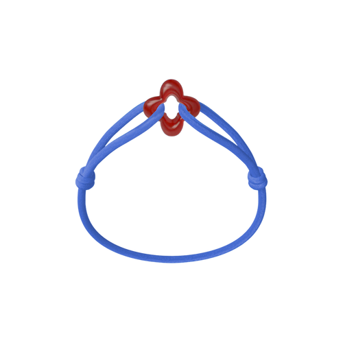 Red Clover Cord Bracelet