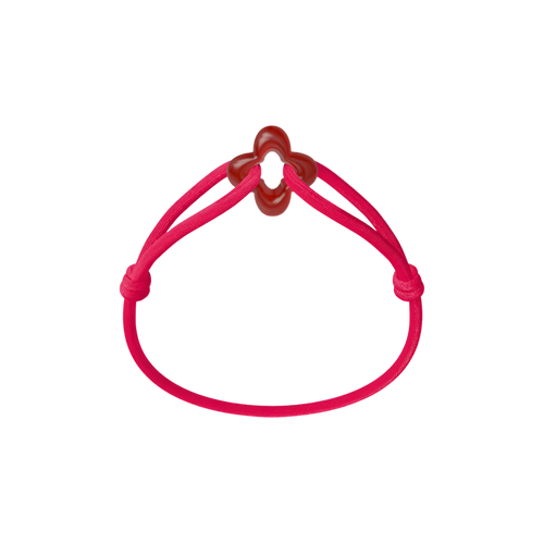 Red Clover Cord Bracelet