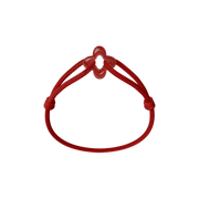 Red Clover Cord Bracelet