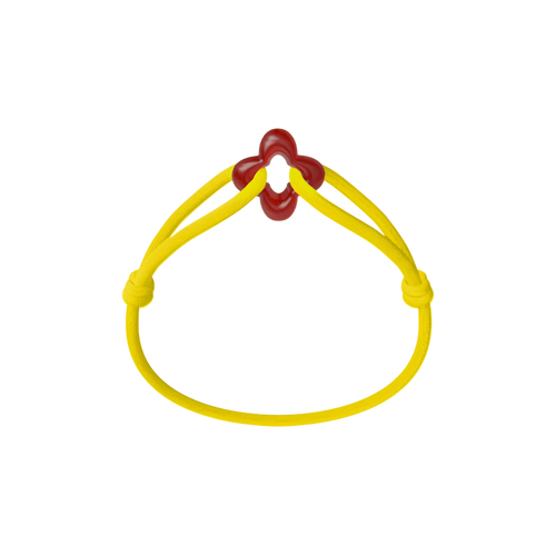 Red Clover Cord Bracelet