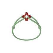 Red Clover Cord Bracelet