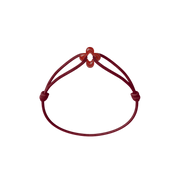 Mini Red Clover Cord Bracelet