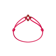 Mini Red Clover Cord Bracelet